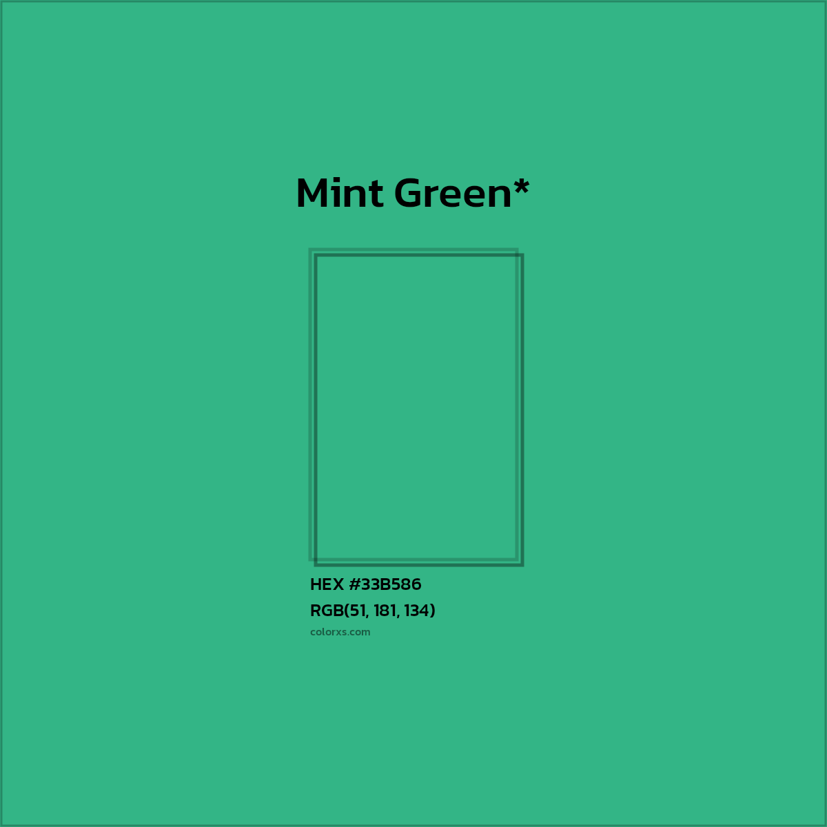 HEX #33B586 Color Name, Color Code, Palettes, Similar Paints, Images