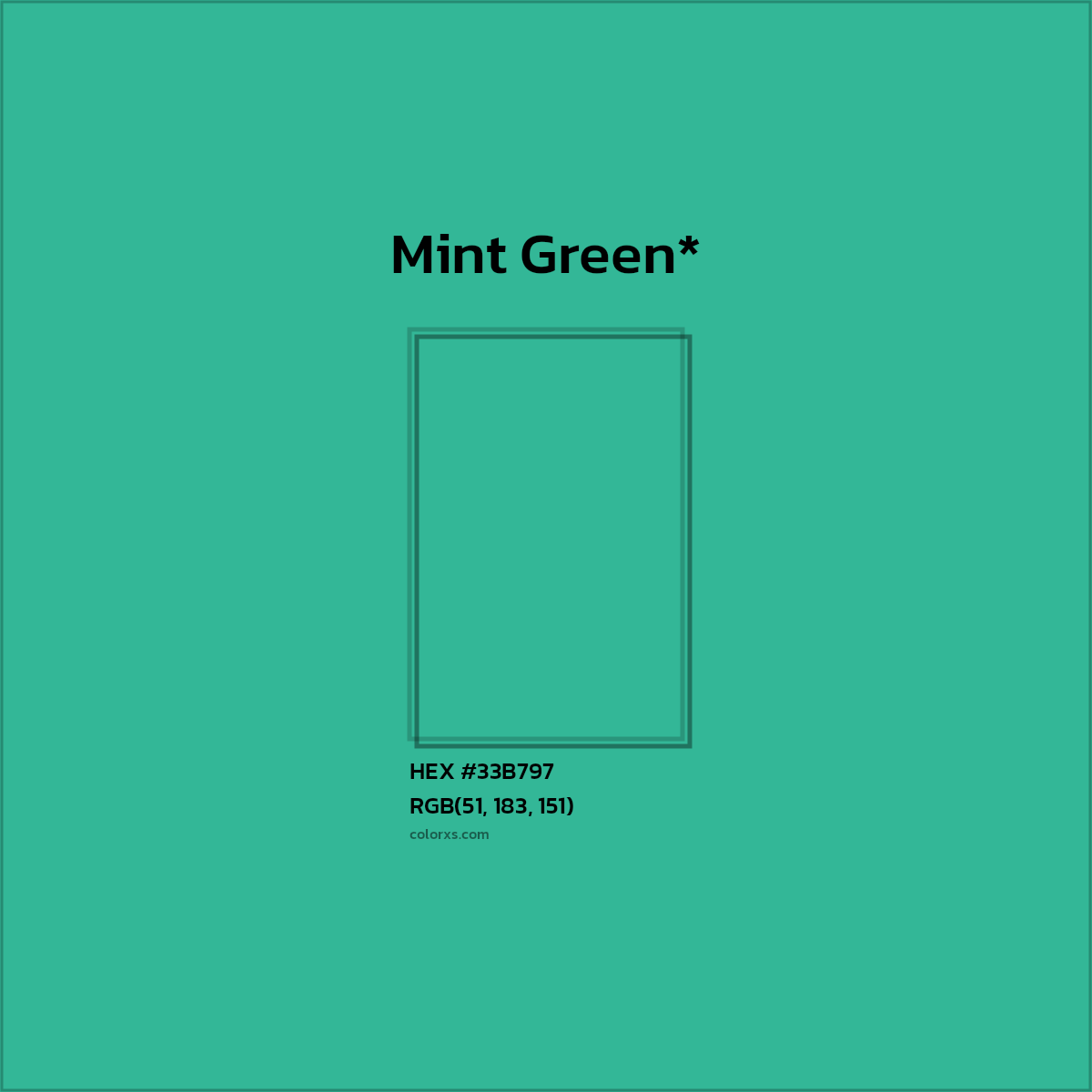 HEX #33B797 Color Name, Color Code, Palettes, Similar Paints, Images