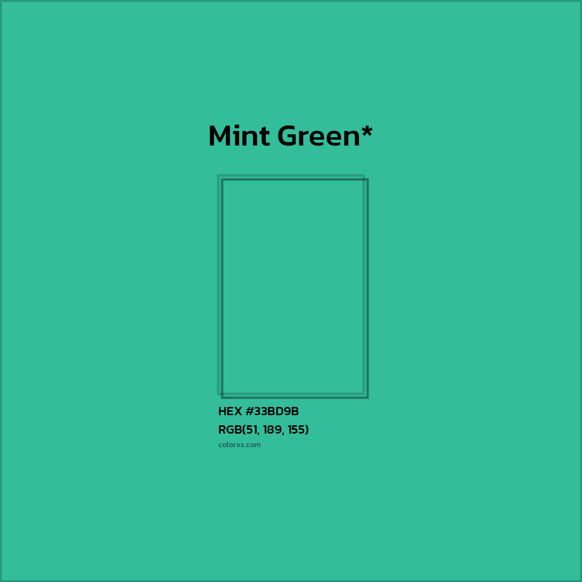 HEX #33BD9B Color Name, Color Code, Palettes, Similar Paints, Images