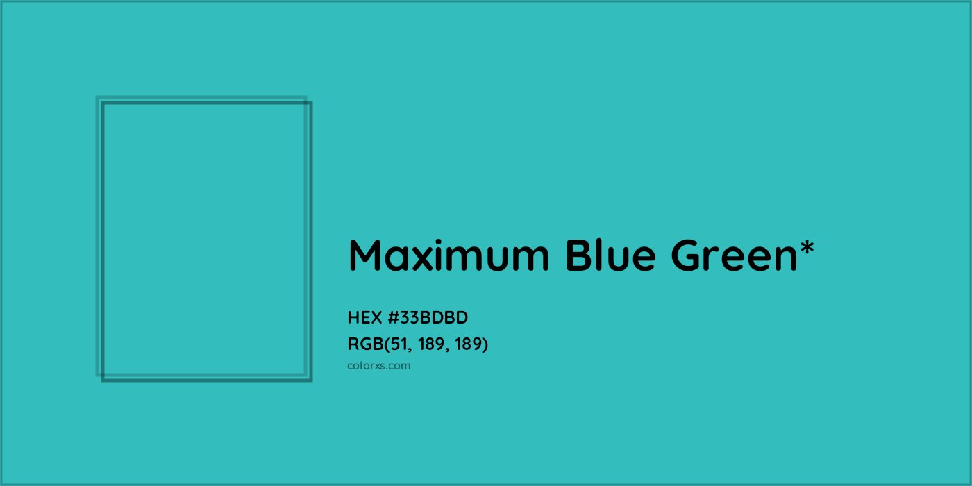 HEX #33BDBD Color Name, Color Code, Palettes, Similar Paints, Images