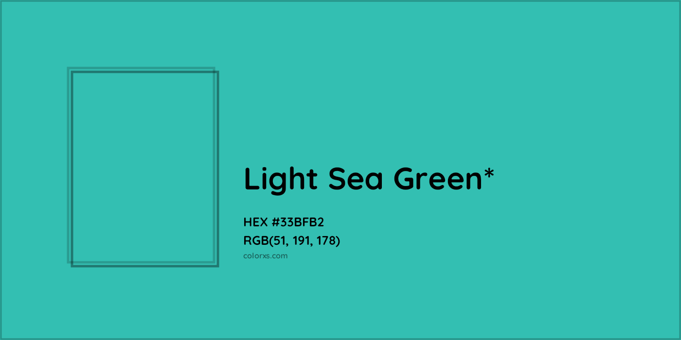 HEX #33BFB2 Color Name, Color Code, Palettes, Similar Paints, Images
