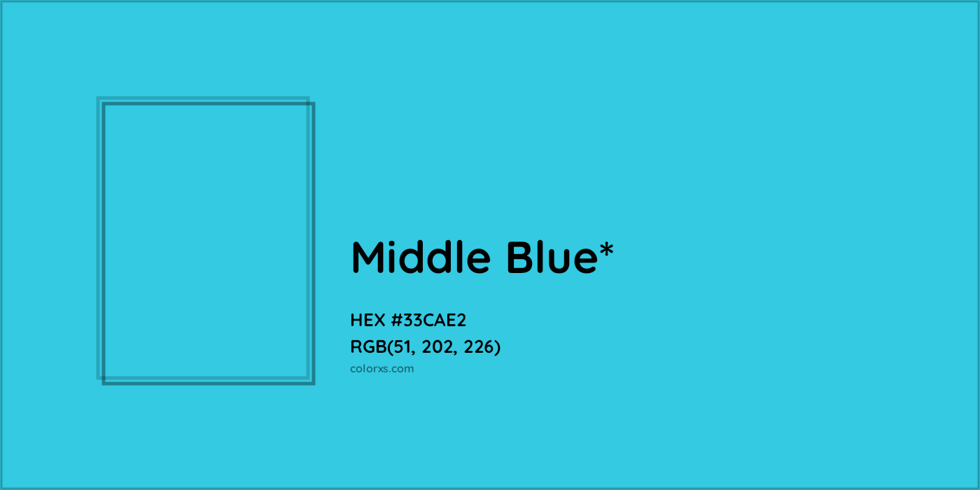 HEX #33CAE2 Color Name, Color Code, Palettes, Similar Paints, Images