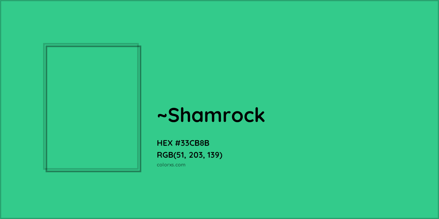 HEX #33CB8B Color Name, Color Code, Palettes, Similar Paints, Images