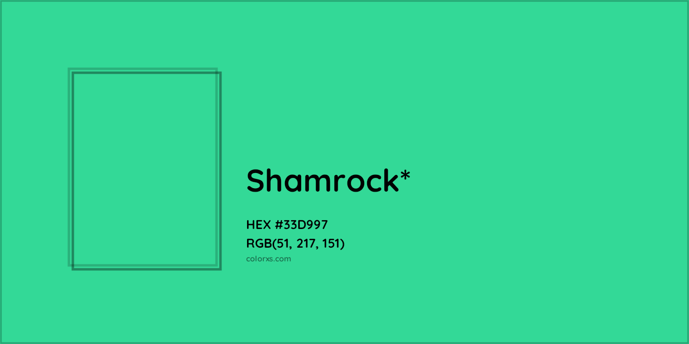 HEX #33D997 Color Name, Color Code, Palettes, Similar Paints, Images