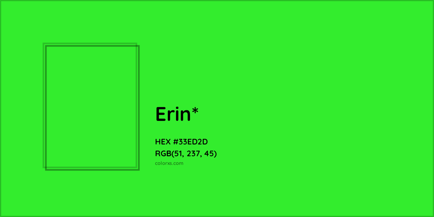 HEX #33ED2D Color Name, Color Code, Palettes, Similar Paints, Images