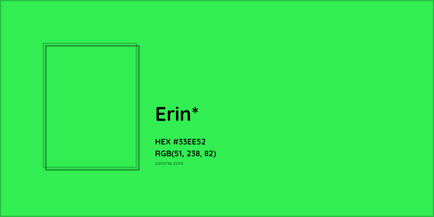 HEX #33EE52 Color Name, Color Code, Palettes, Similar Paints, Images