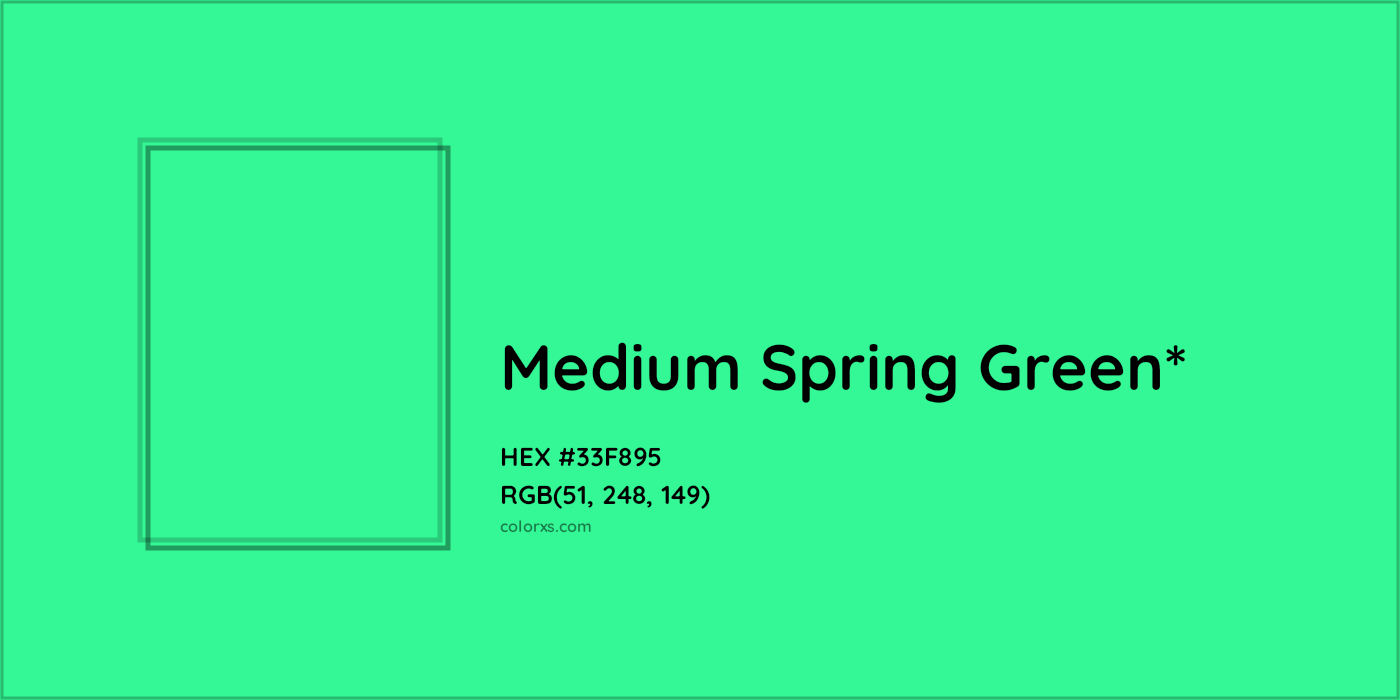 HEX #33F895 Color Name, Color Code, Palettes, Similar Paints, Images