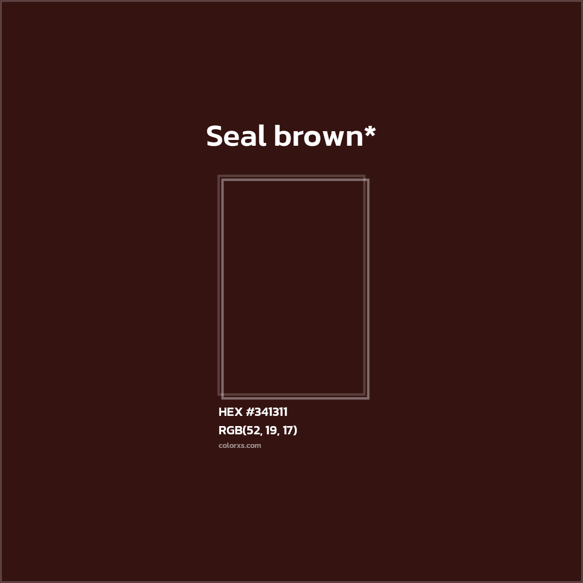 HEX #341311 Color Name, Color Code, Palettes, Similar Paints, Images