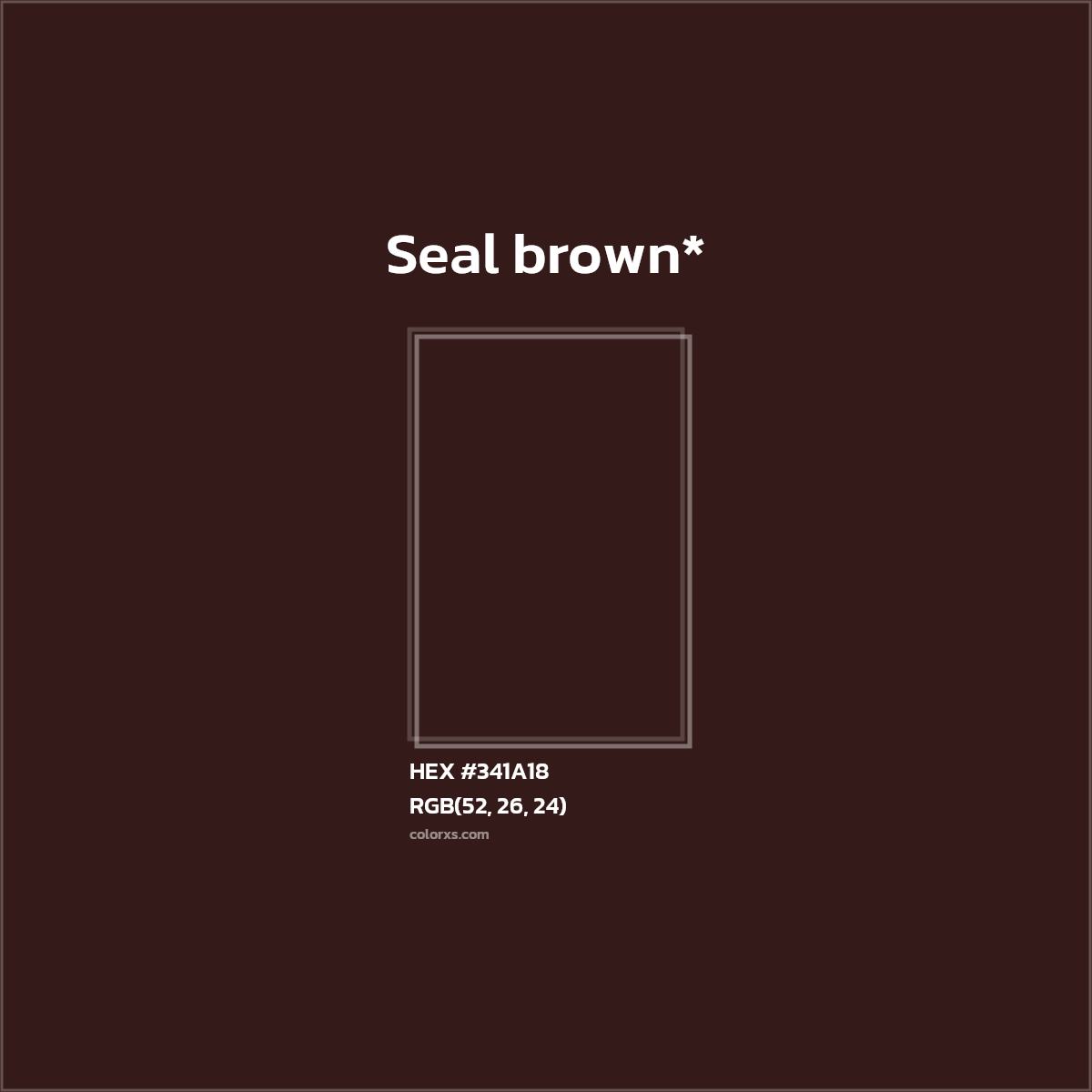HEX #341A18 Color Name, Color Code, Palettes, Similar Paints, Images
