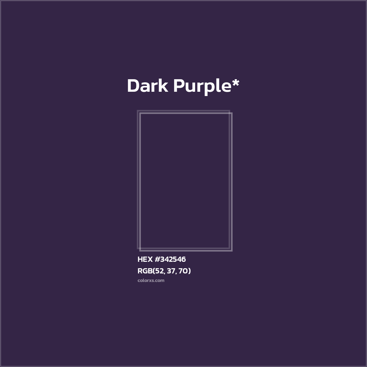 HEX #342546 Color Name, Color Code, Palettes, Similar Paints, Images