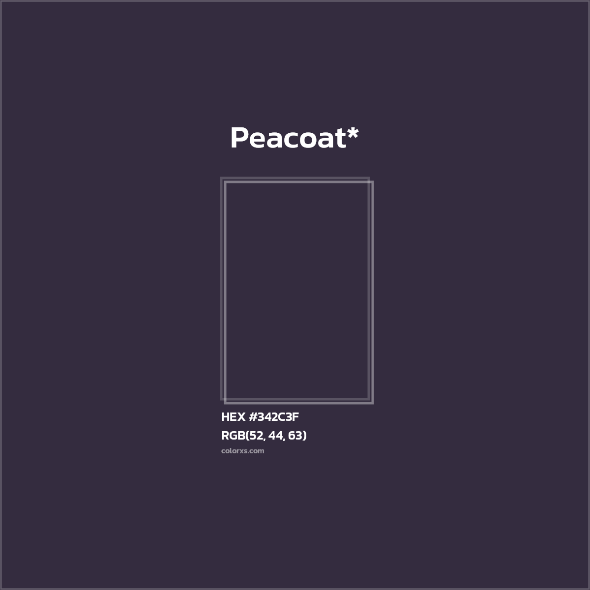 HEX #342C3F Color Name, Color Code, Palettes, Similar Paints, Images