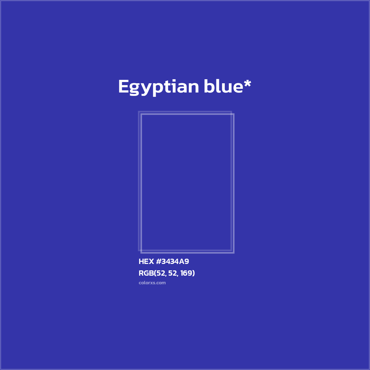 HEX #3434A9 Color Name, Color Code, Palettes, Similar Paints, Images