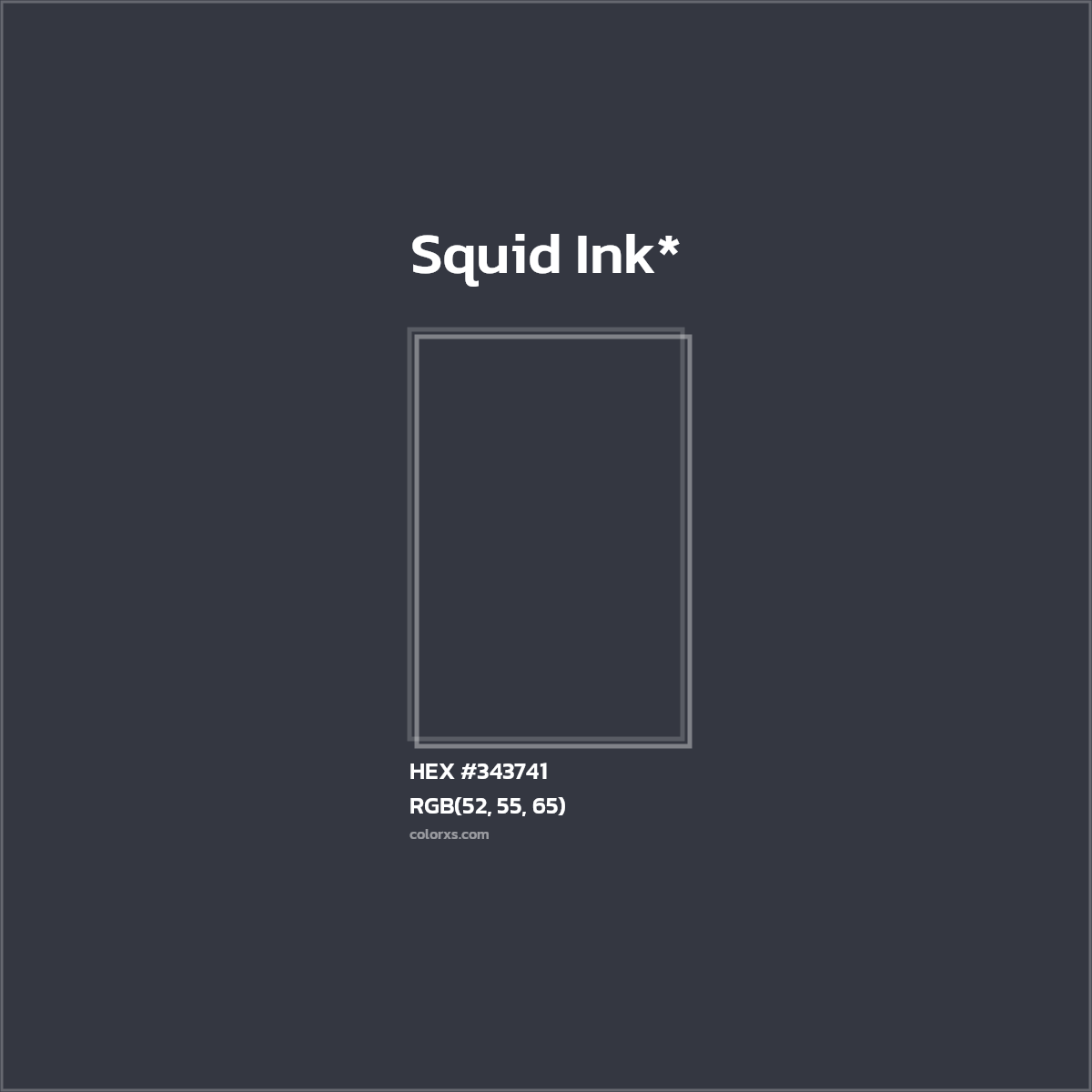 HEX #343741 Color Name, Color Code, Palettes, Similar Paints, Images