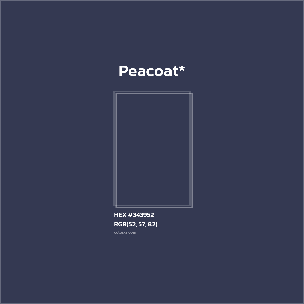 HEX #343952 Color Name, Color Code, Palettes, Similar Paints, Images