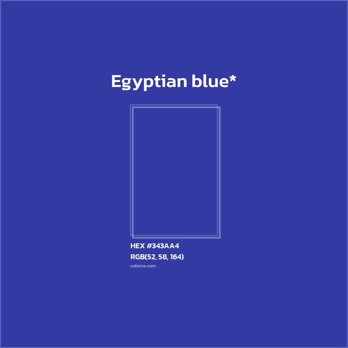 HEX #343AA4 Color Name, Color Code, Palettes, Similar Paints, Images