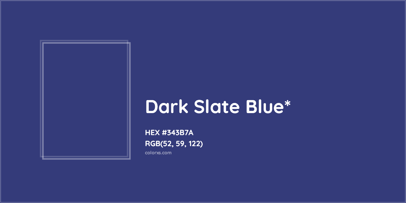 HEX #343B7A Color Name, Color Code, Palettes, Similar Paints, Images
