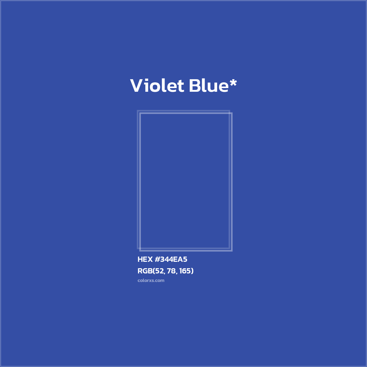 HEX #344EA5 Color Name, Color Code, Palettes, Similar Paints, Images