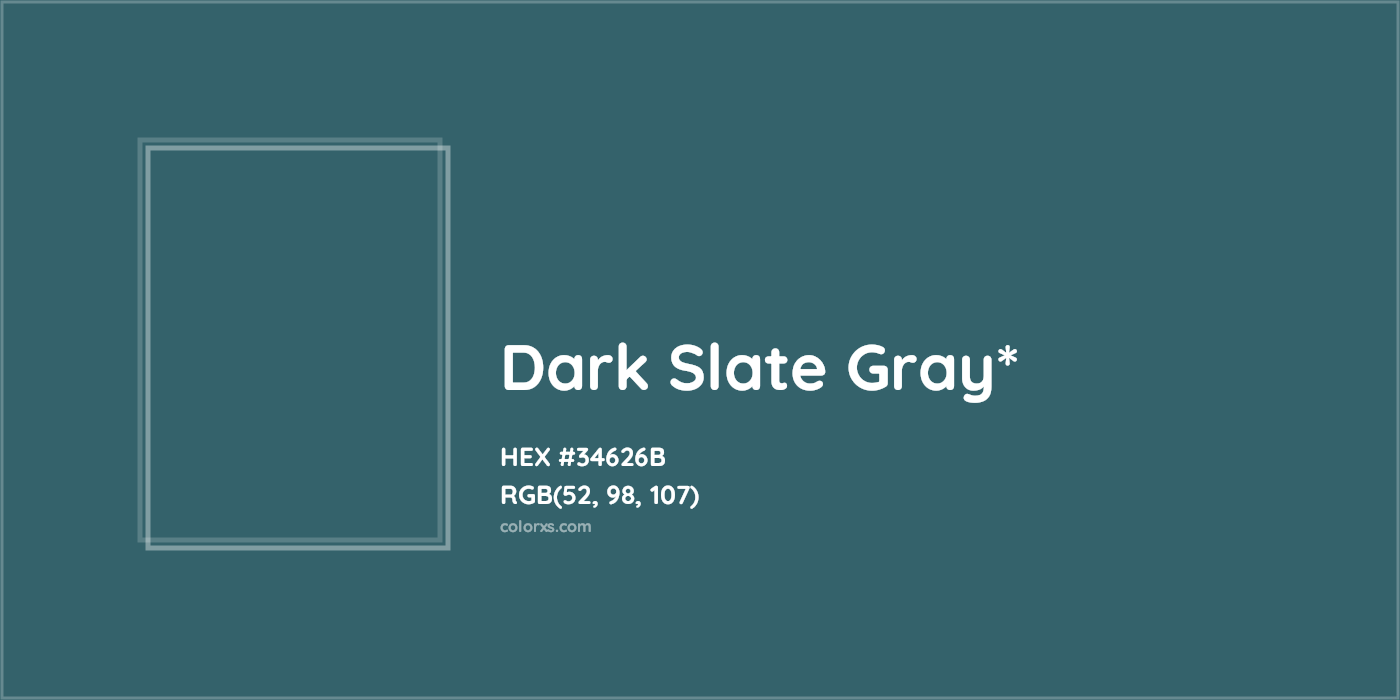 HEX #34626B Color Name, Color Code, Palettes, Similar Paints, Images