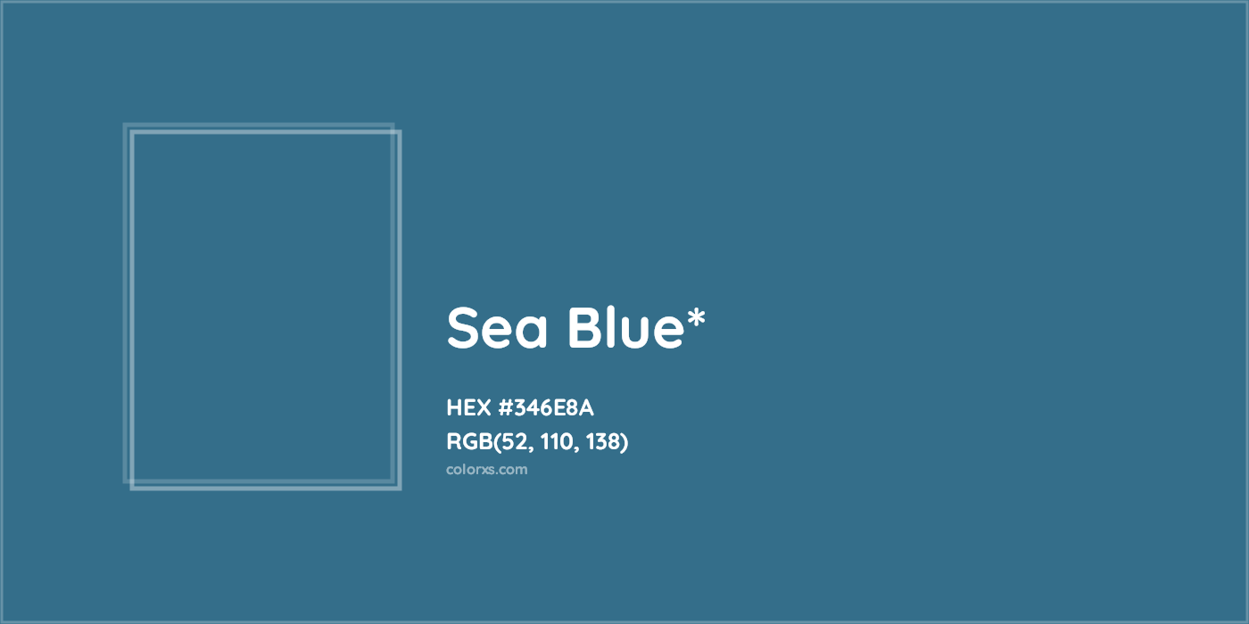 HEX #346E8A Color Name, Color Code, Palettes, Similar Paints, Images