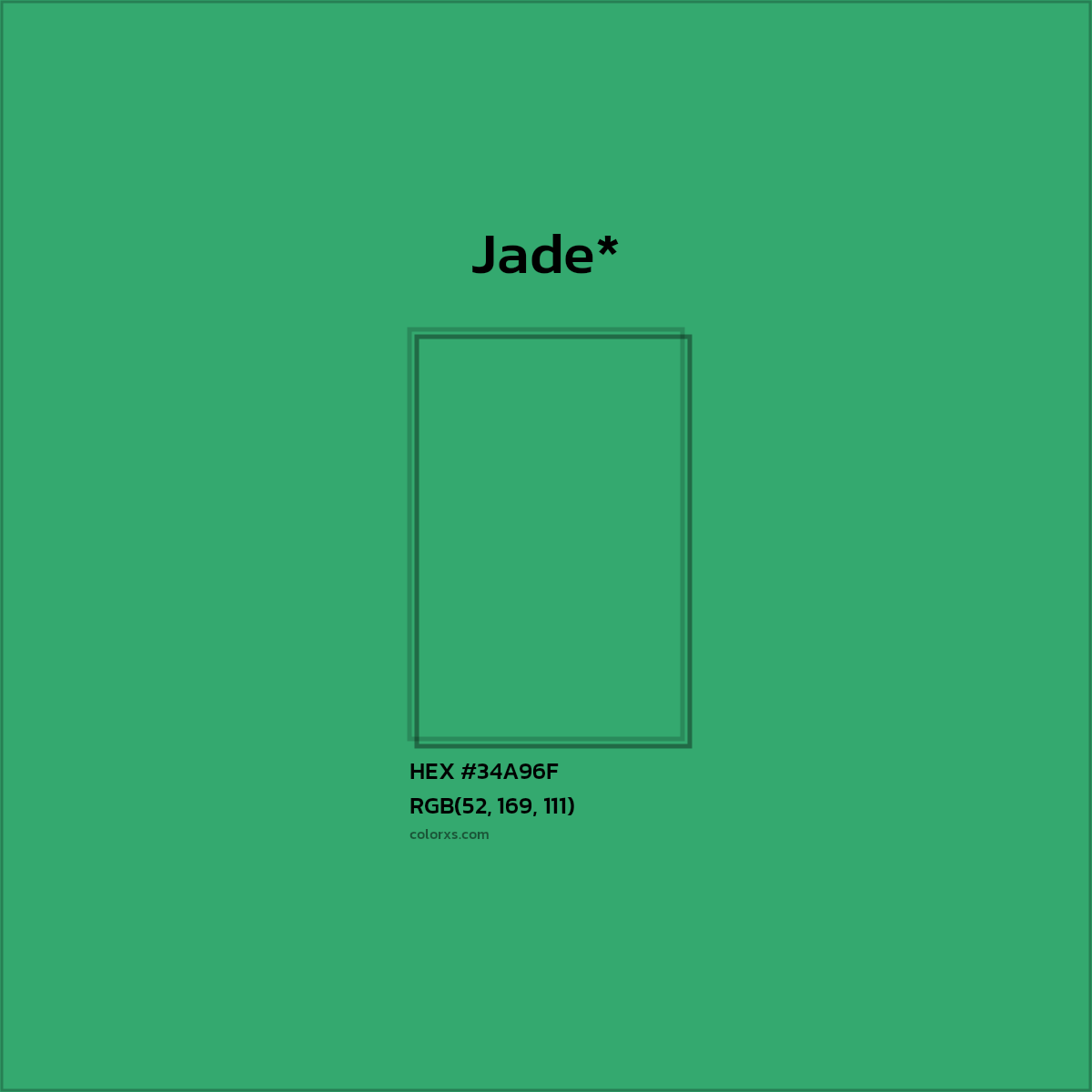 HEX #34A96F Color Name, Color Code, Palettes, Similar Paints, Images