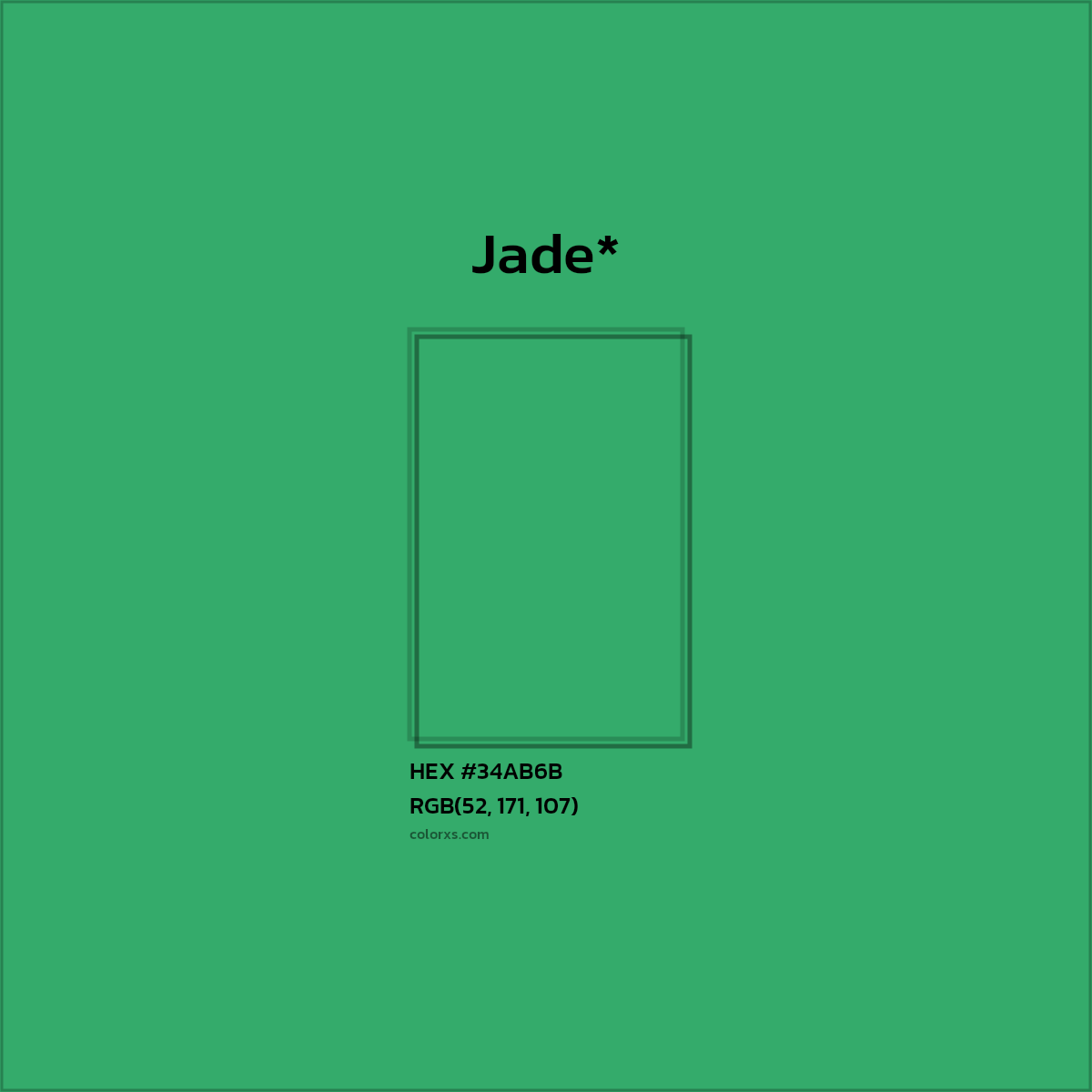 HEX #34AB6B Color Name, Color Code, Palettes, Similar Paints, Images