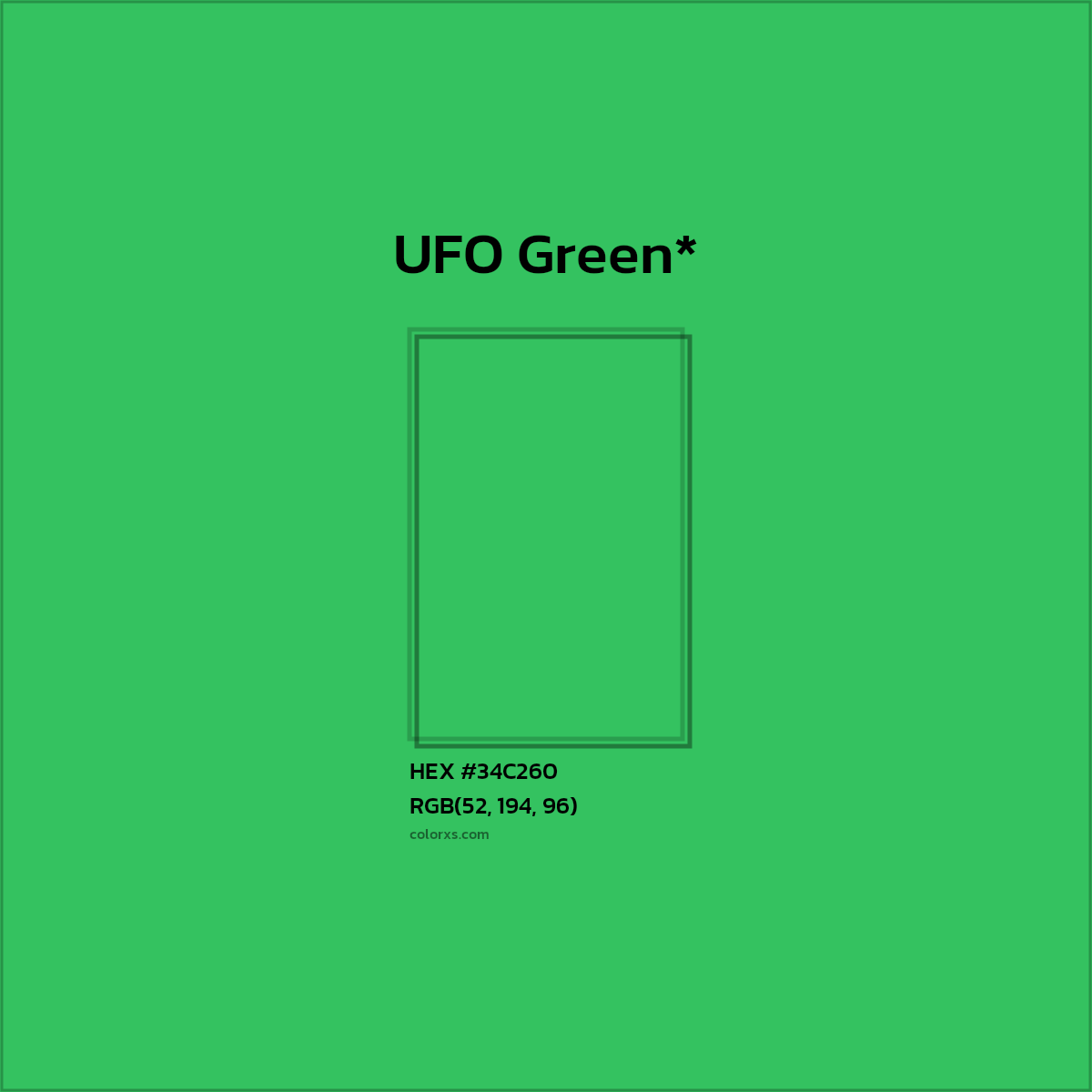 HEX #34C260 Color Name, Color Code, Palettes, Similar Paints, Images