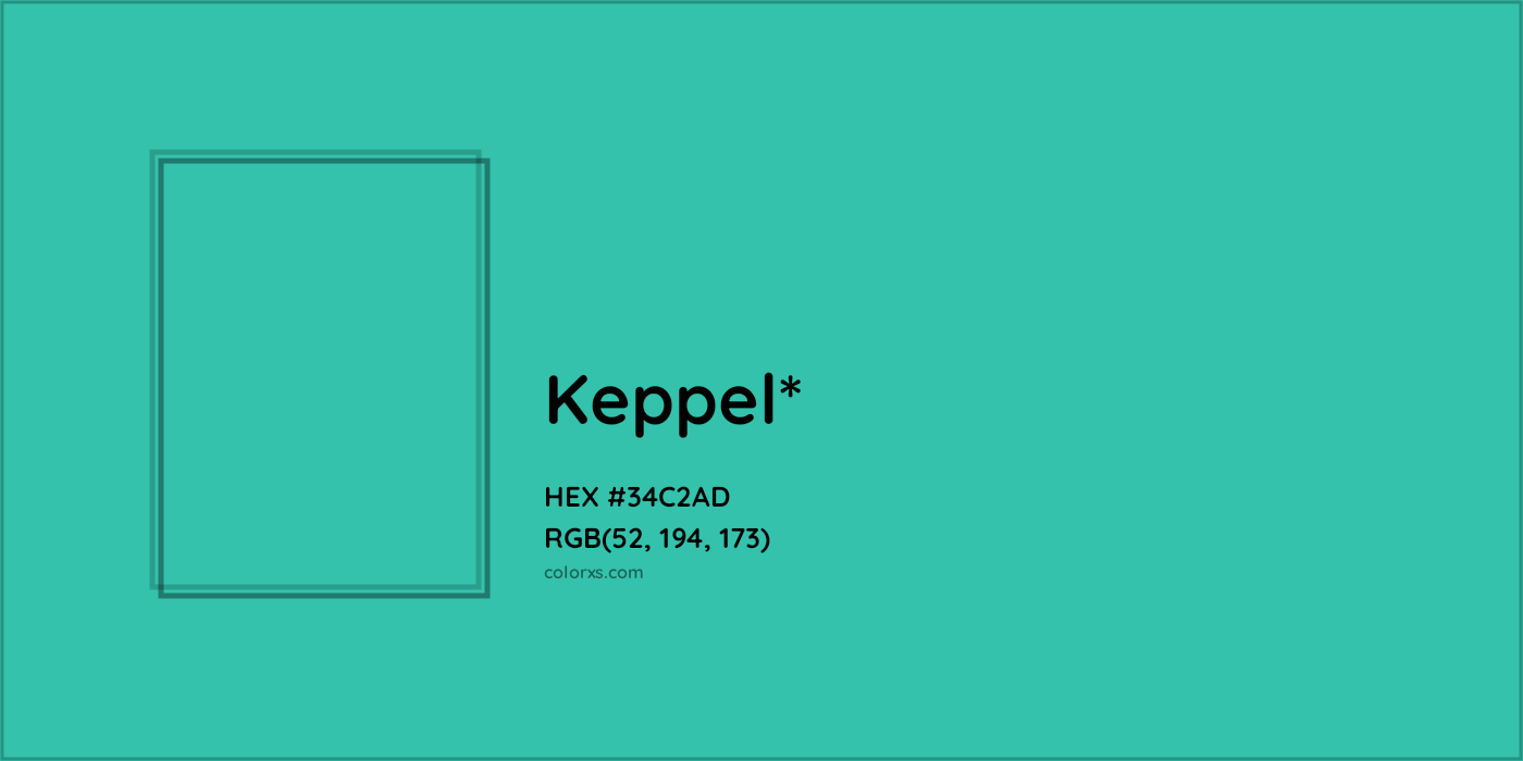 HEX #34C2AD Color Name, Color Code, Palettes, Similar Paints, Images