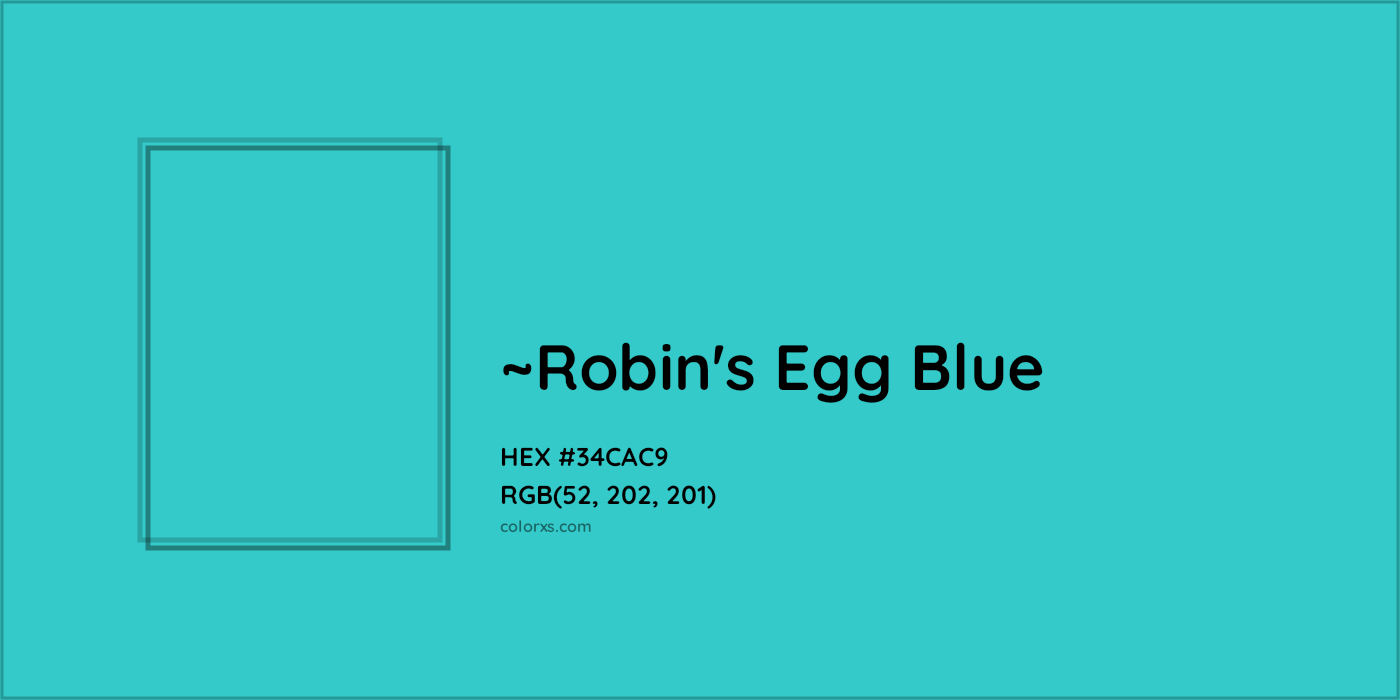 HEX #34CAC9 Color Name, Color Code, Palettes, Similar Paints, Images
