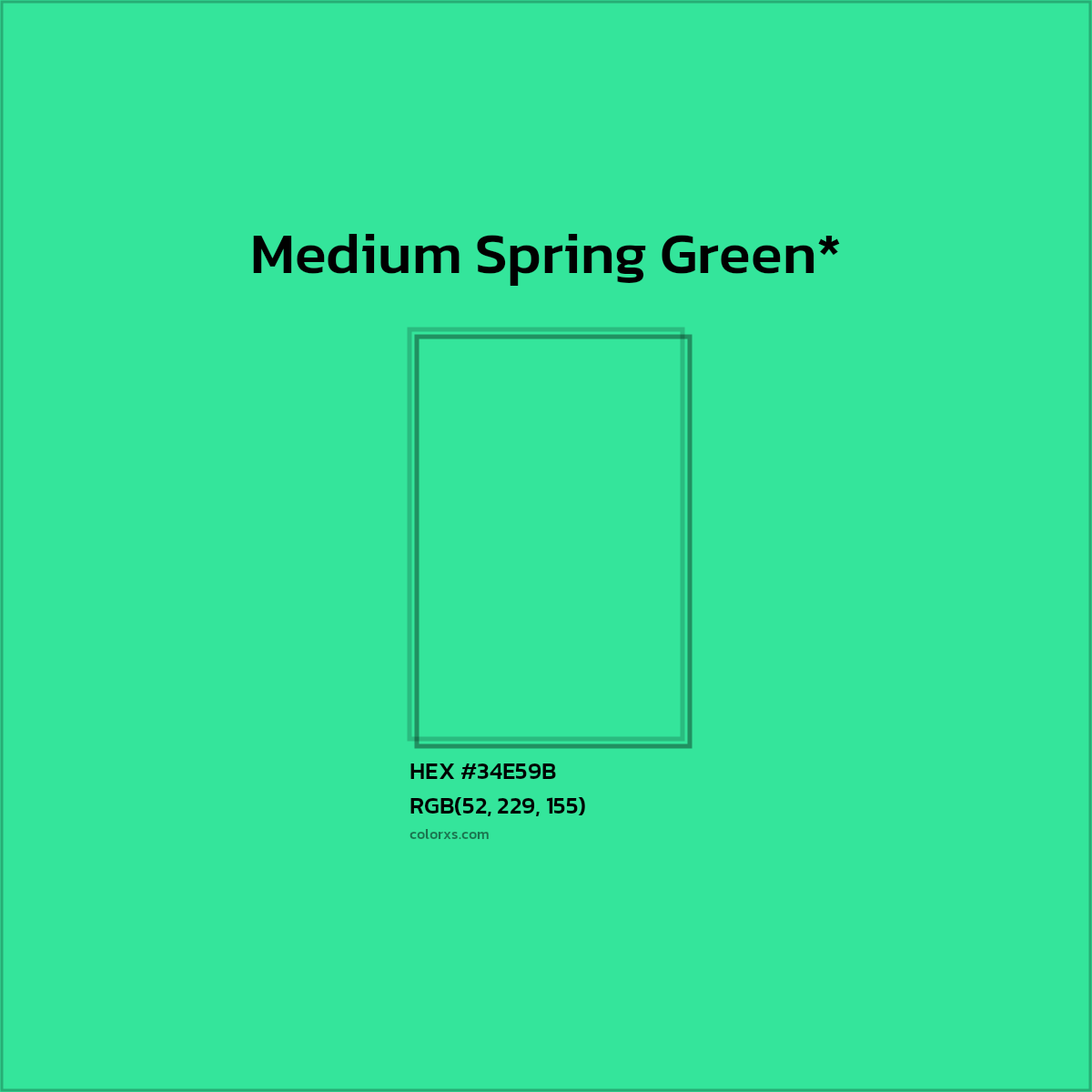 HEX #34E59B Color Name, Color Code, Palettes, Similar Paints, Images