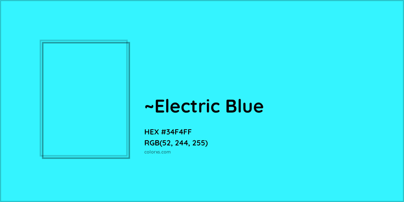 HEX #34F4FF Color Name, Color Code, Palettes, Similar Paints, Images