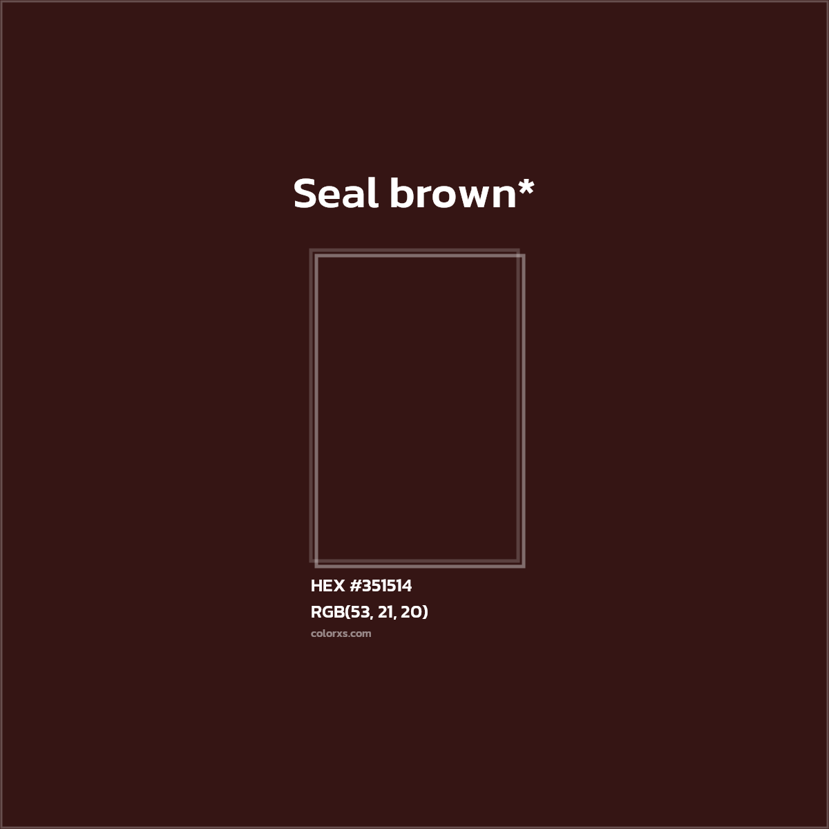 HEX #351514 Color Name, Color Code, Palettes, Similar Paints, Images