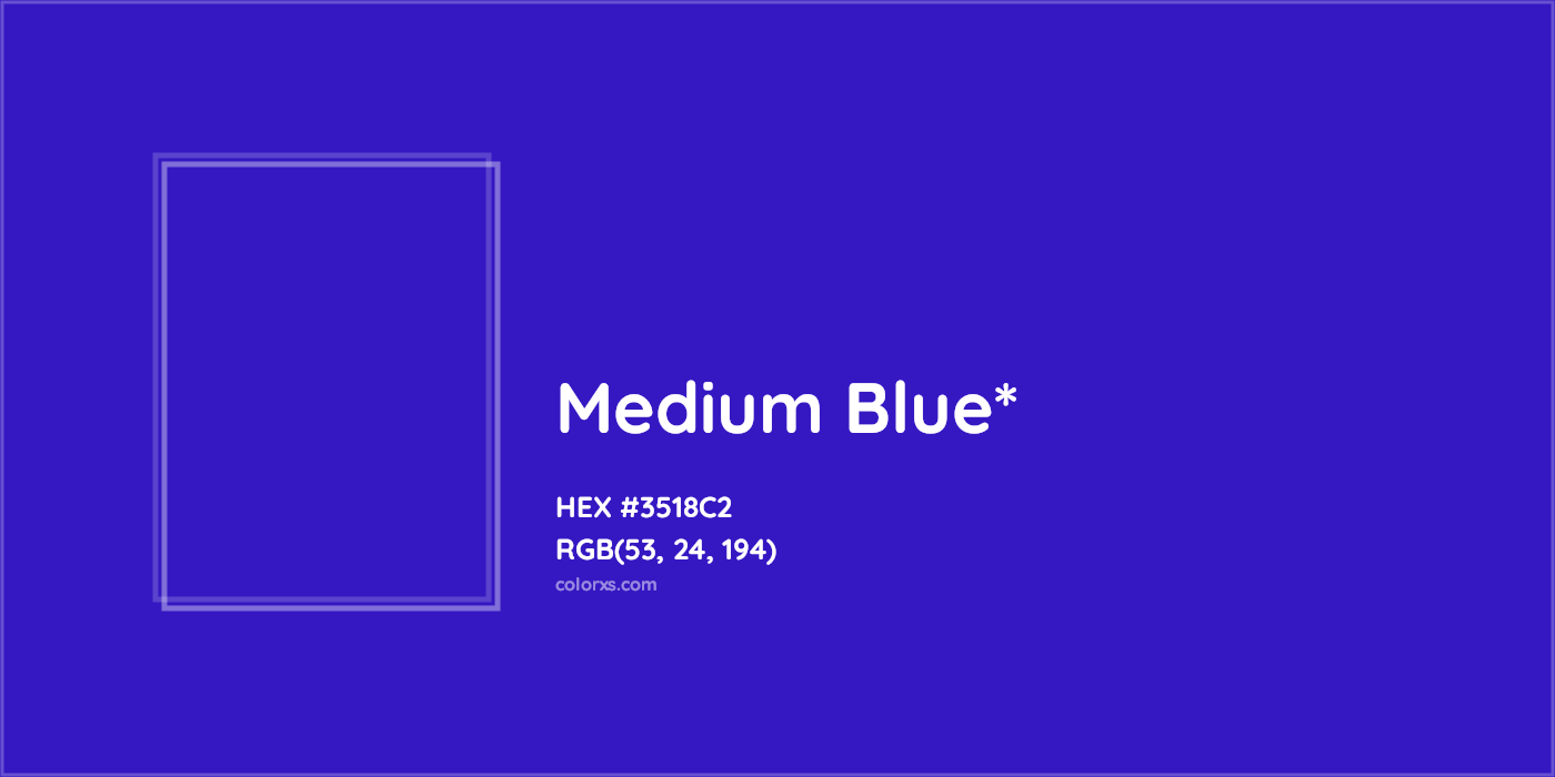 HEX #3518C2 Color Name, Color Code, Palettes, Similar Paints, Images