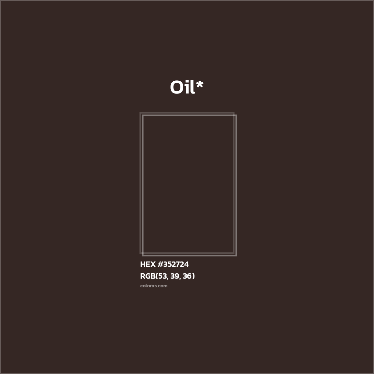 HEX #352724 Color Name, Color Code, Palettes, Similar Paints, Images