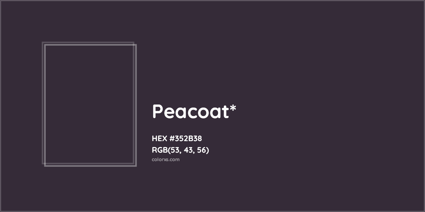 HEX #352B38 Color Name, Color Code, Palettes, Similar Paints, Images
