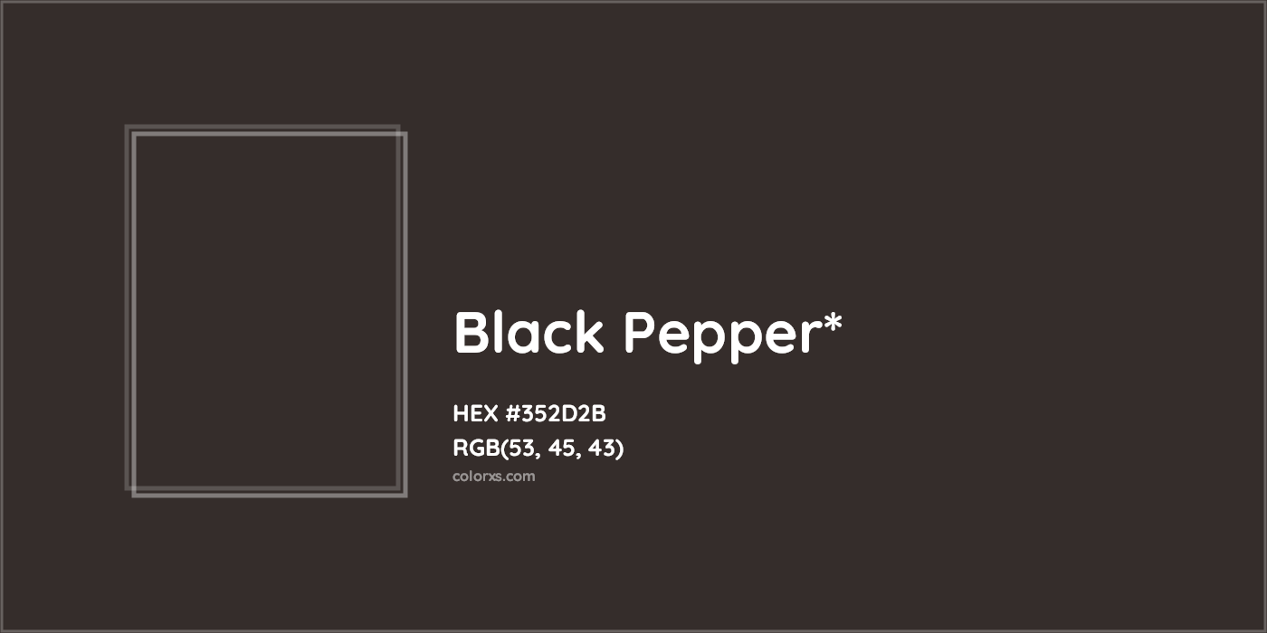 HEX #352D2B Color Name, Color Code, Palettes, Similar Paints, Images