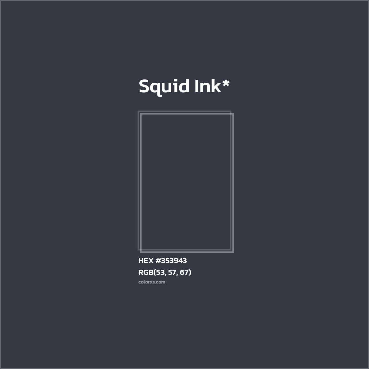HEX #353943 Color Name, Color Code, Palettes, Similar Paints, Images