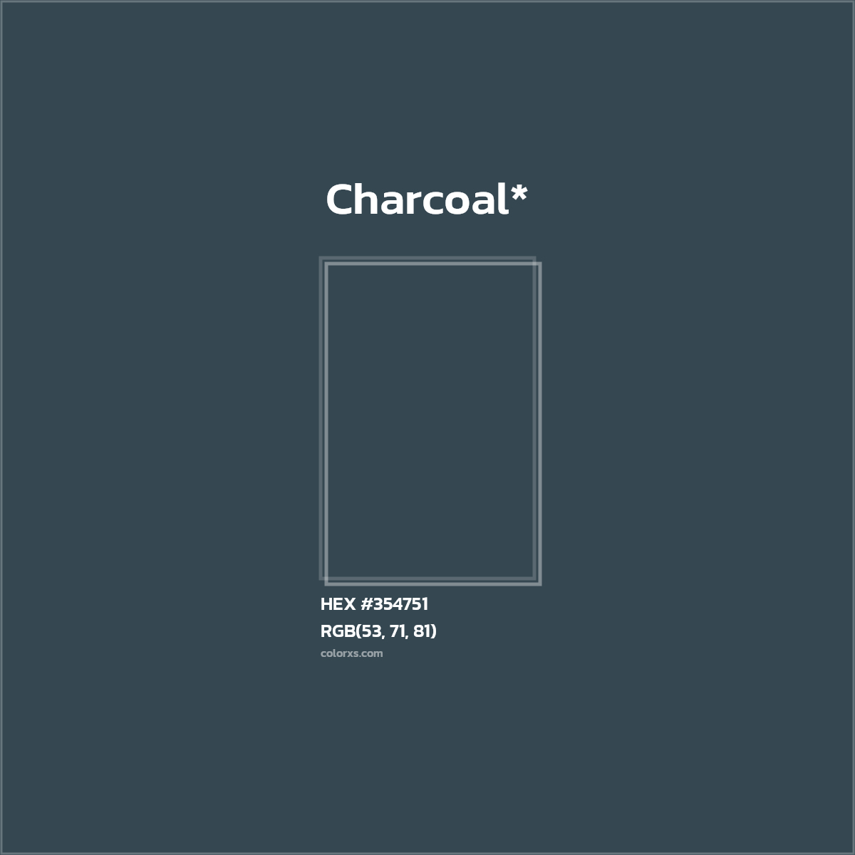 HEX #354751 Color Name, Color Code, Palettes, Similar Paints, Images