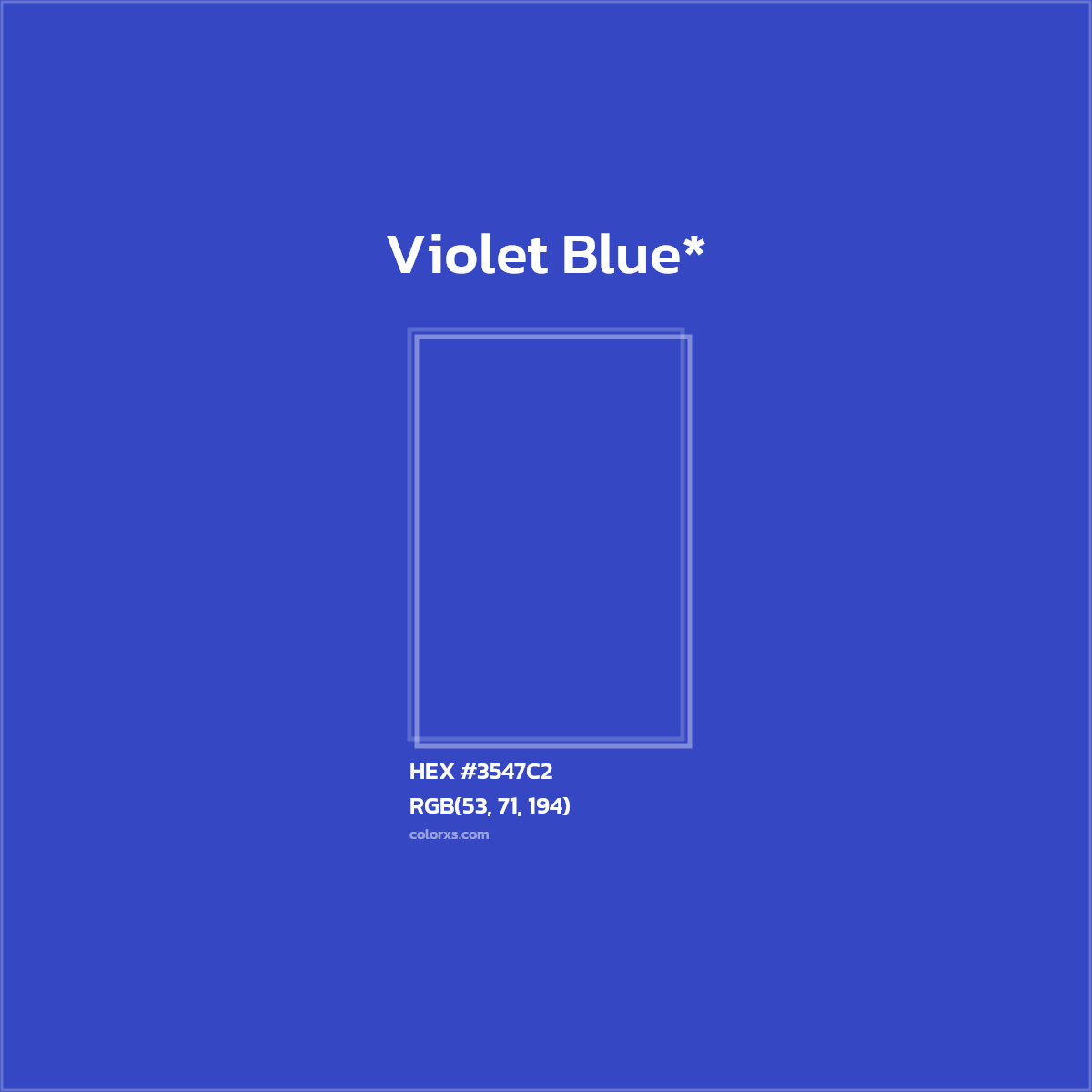 HEX #3547C2 Color Name, Color Code, Palettes, Similar Paints, Images