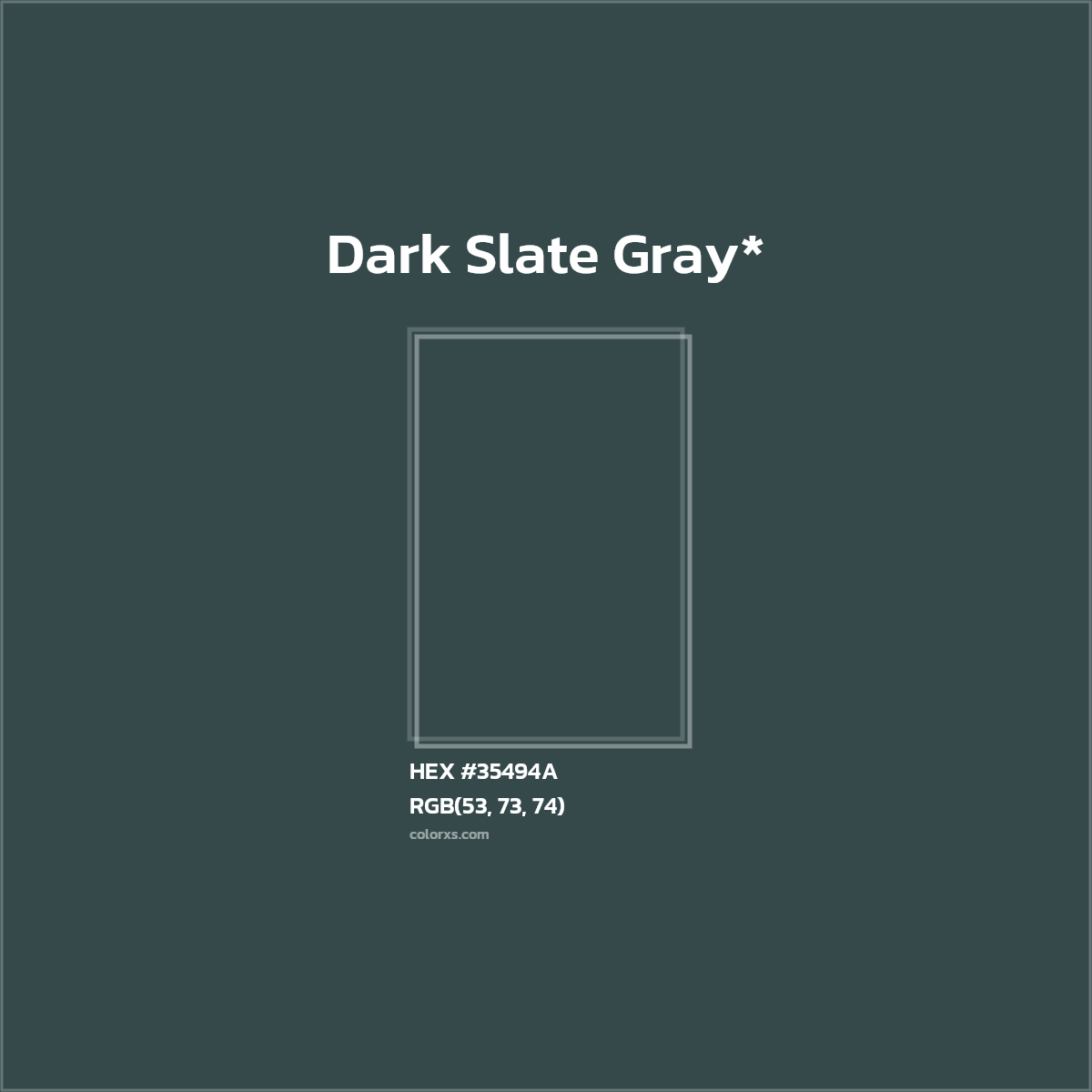 HEX #35494A Color Name, Color Code, Palettes, Similar Paints, Images