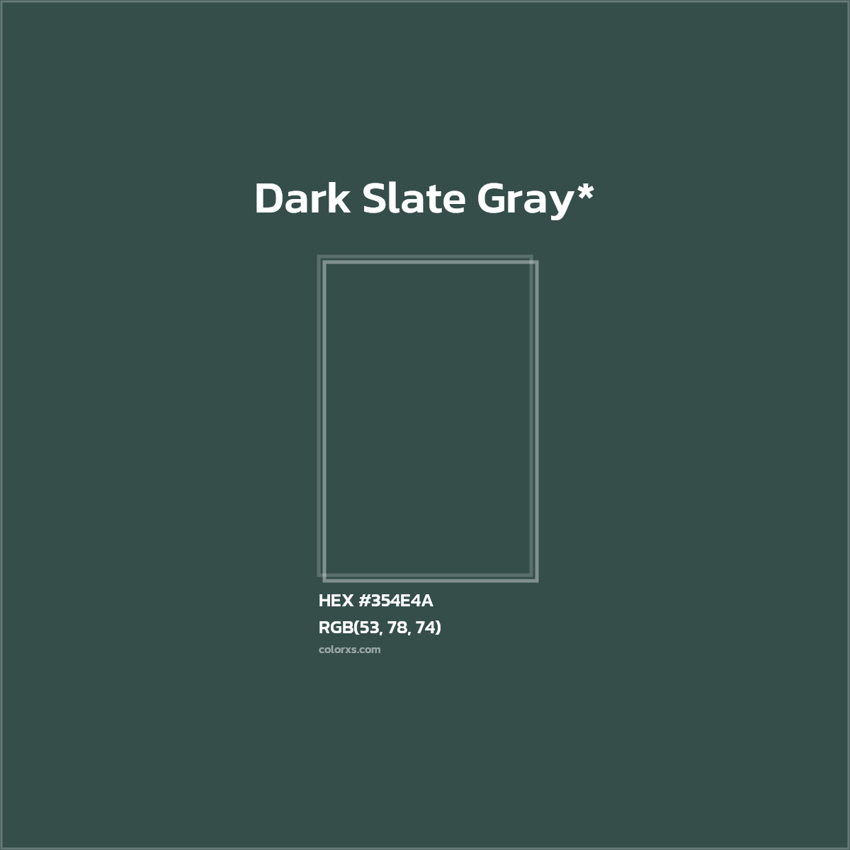 HEX #354E4A Color Name, Color Code, Palettes, Similar Paints, Images