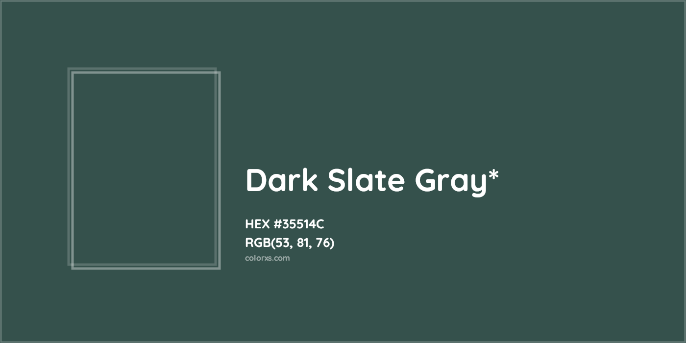HEX #35514C Color Name, Color Code, Palettes, Similar Paints, Images