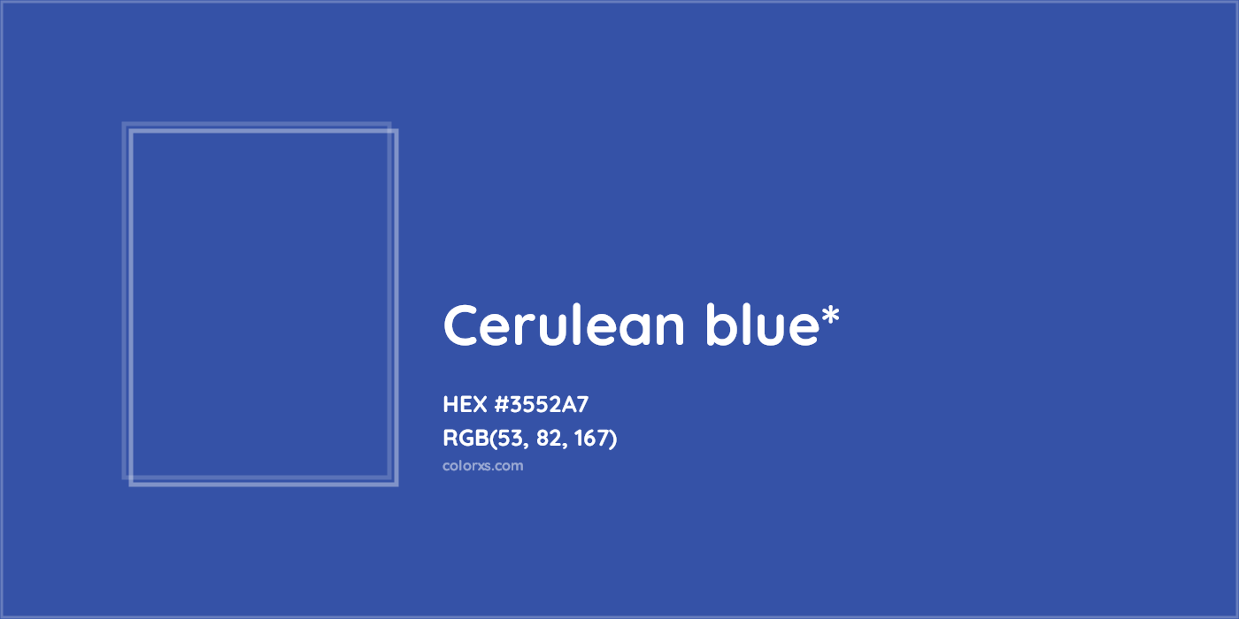 HEX #3552A7 Color Name, Color Code, Palettes, Similar Paints, Images