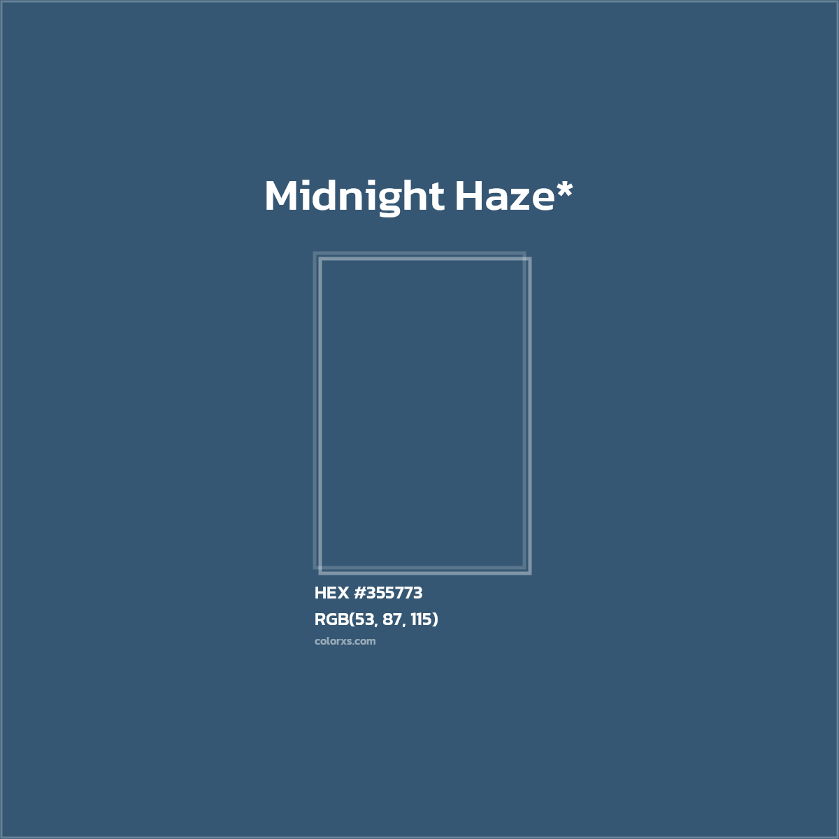 HEX #355773 Color Name, Color Code, Palettes, Similar Paints, Images