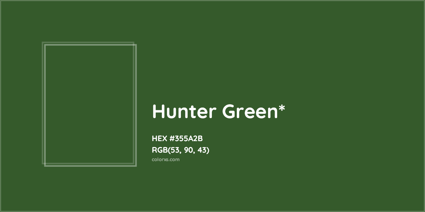 HEX #355A2B Color Name, Color Code, Palettes, Similar Paints, Images