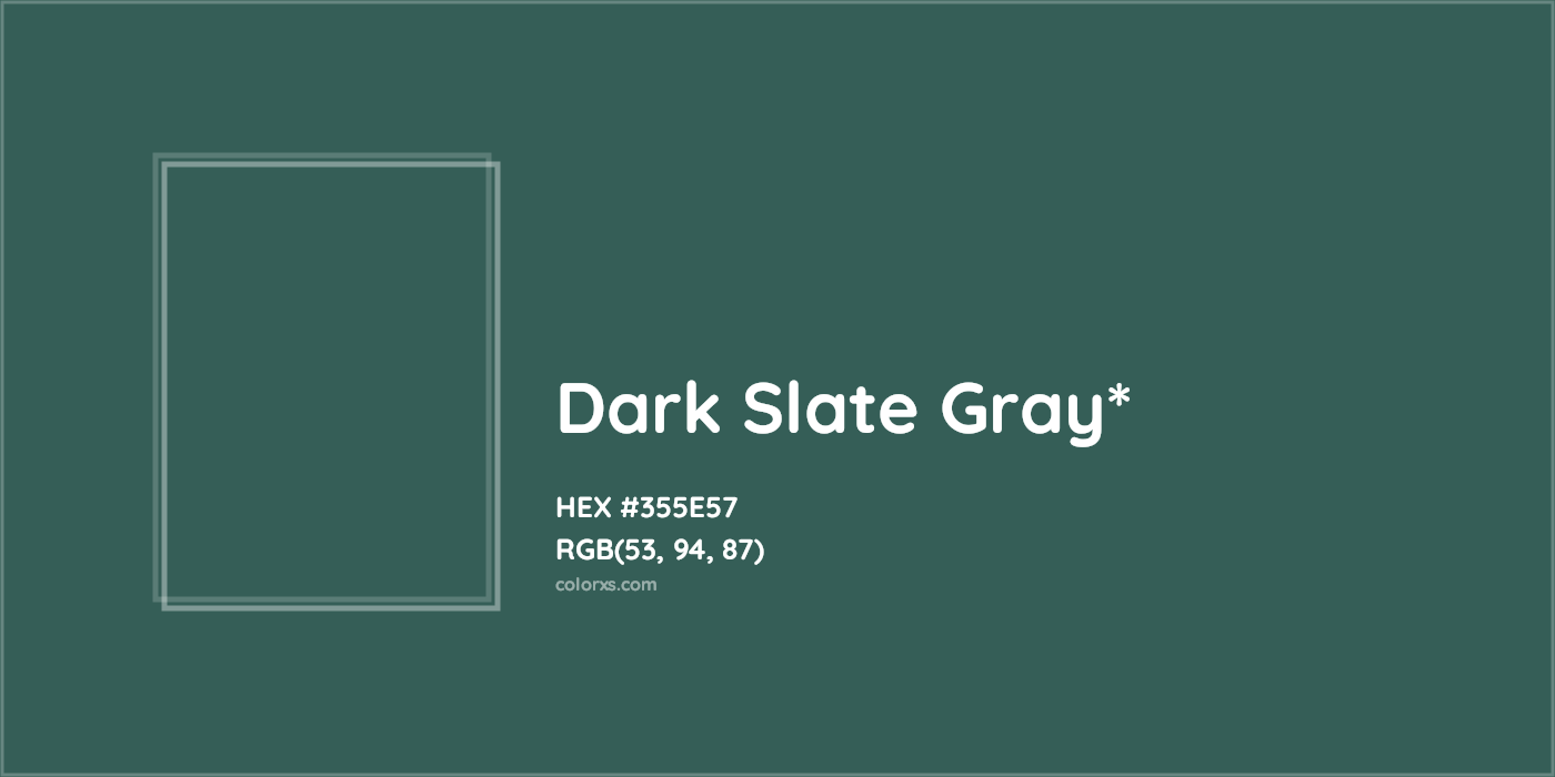 HEX #355E57 Color Name, Color Code, Palettes, Similar Paints, Images