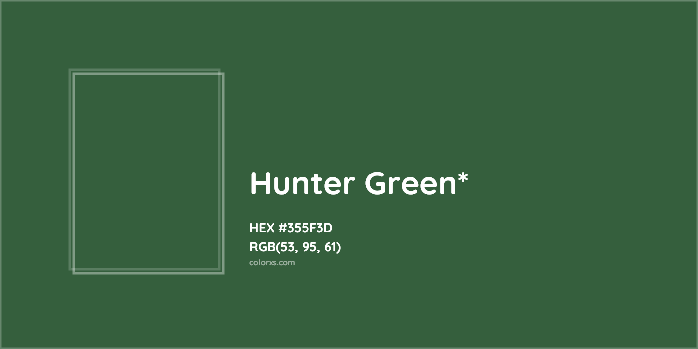 HEX #355F3D Color Name, Color Code, Palettes, Similar Paints, Images