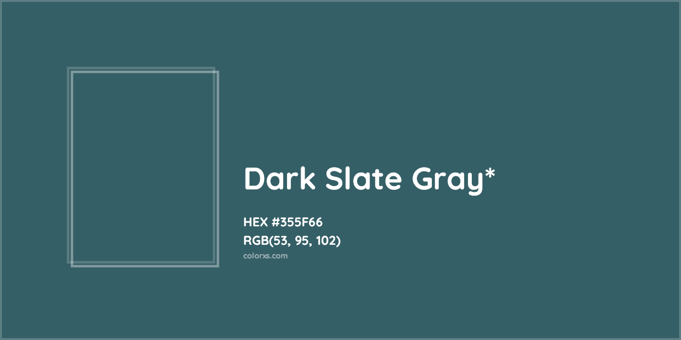 HEX #355F66 Color Name, Color Code, Palettes, Similar Paints, Images