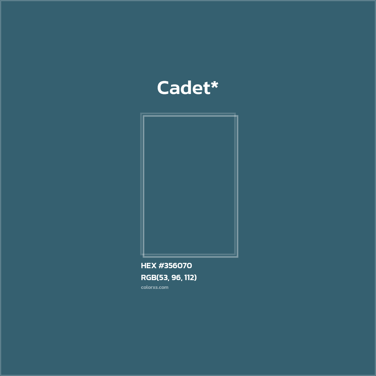 HEX #356070 Color Name, Color Code, Palettes, Similar Paints, Images