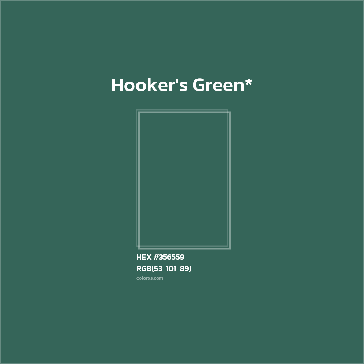 HEX #356559 Color Name, Color Code, Palettes, Similar Paints, Images