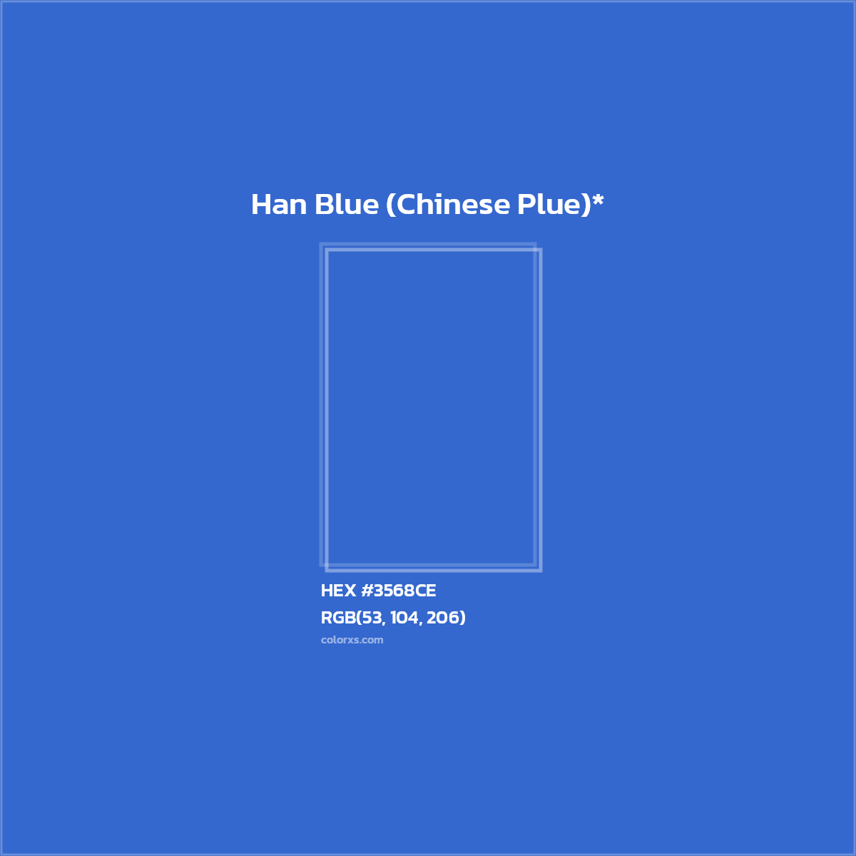 HEX #3568CE Color Name, Color Code, Palettes, Similar Paints, Images